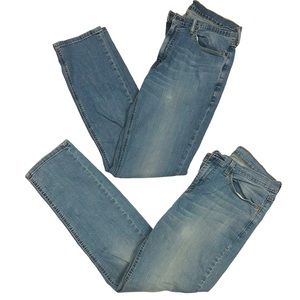 LOT - LEVI'S 541 Premium Men's Athletic Flex Fit Blue Jeans - 2 pairs - 34 x 34